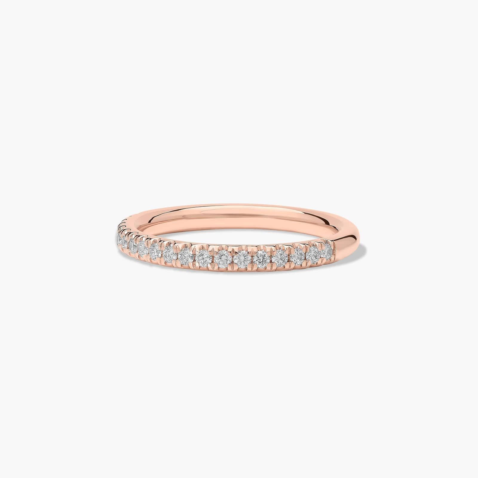 Diamond Wedding Ring In 14K Rose Gold (2.00mm)