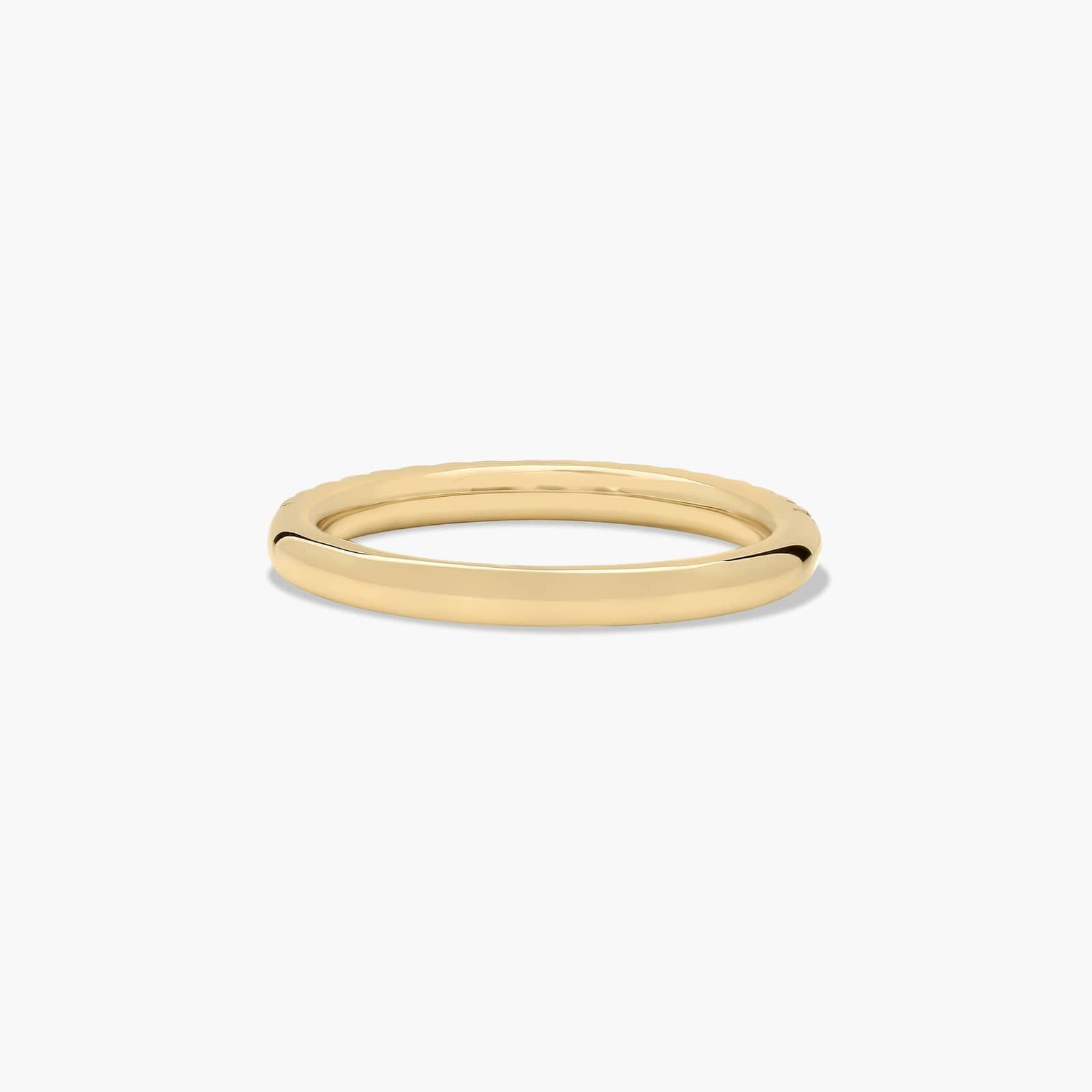 Diamond Wedding Ring In 14K Yellow Gold (2.00mm)
