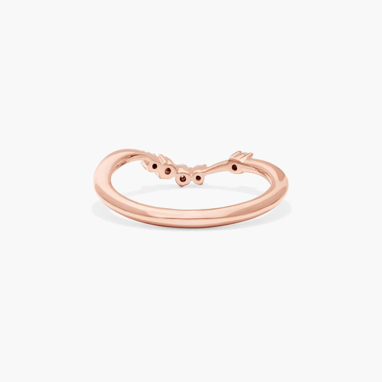 Scattered Blooms Diamond Wedding Ring In 14K Rose Gold (2.00mm)