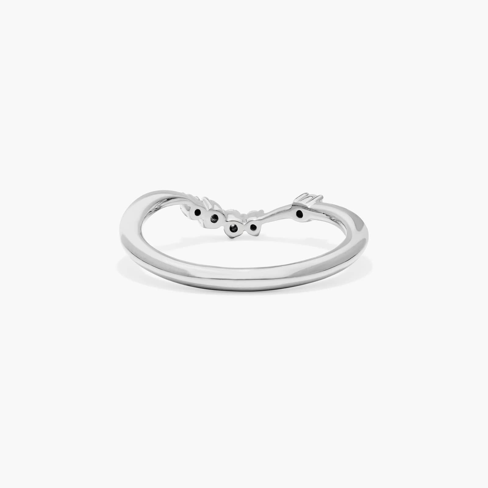 Scattered Blooms Diamond Wedding Ring In 18K White Gold (2.00mm)