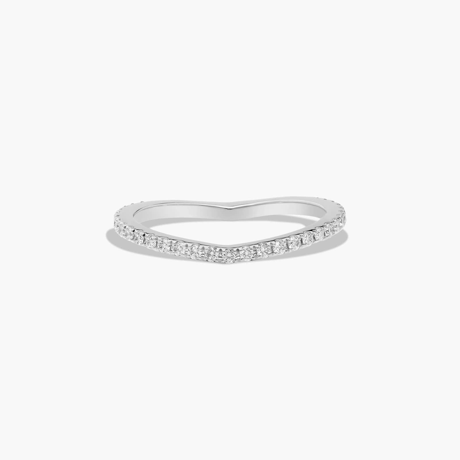 Crest Diamond Wedding Ring In Platinum (1.50mm)