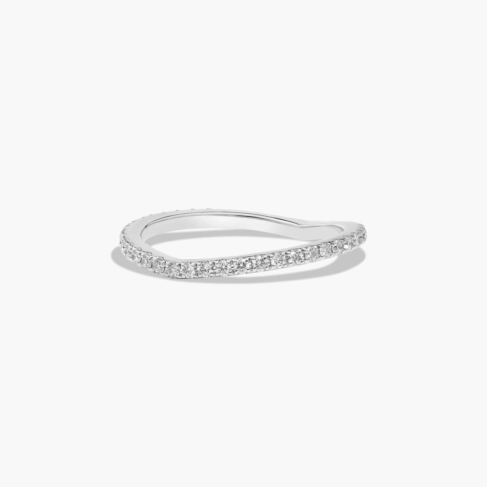 Crest Diamond Wedding Ring In Platinum (1.50mm)