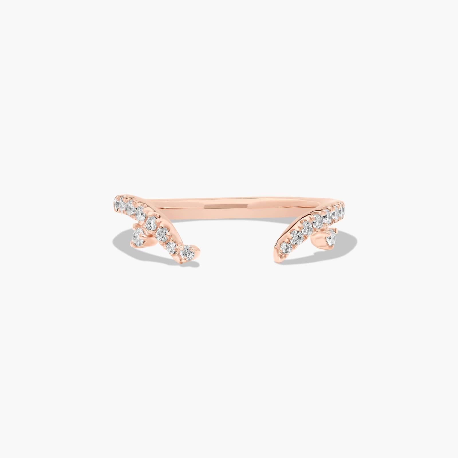 Blossom Tree Diamond Wedding Ring In 14K Rose Gold (1.80mm)