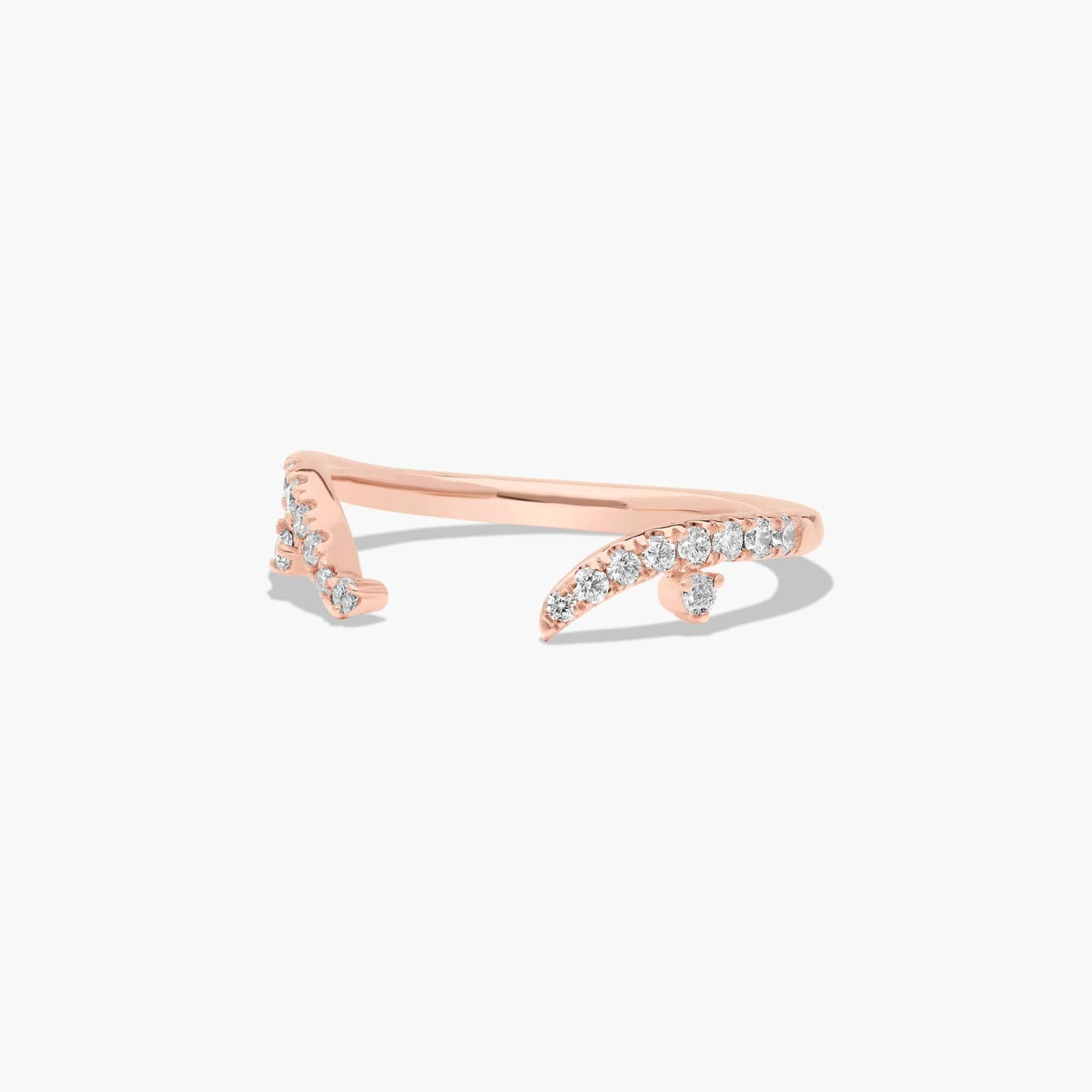 Blossom Tree Diamond Wedding Ring In 14K Rose Gold (1.80mm)