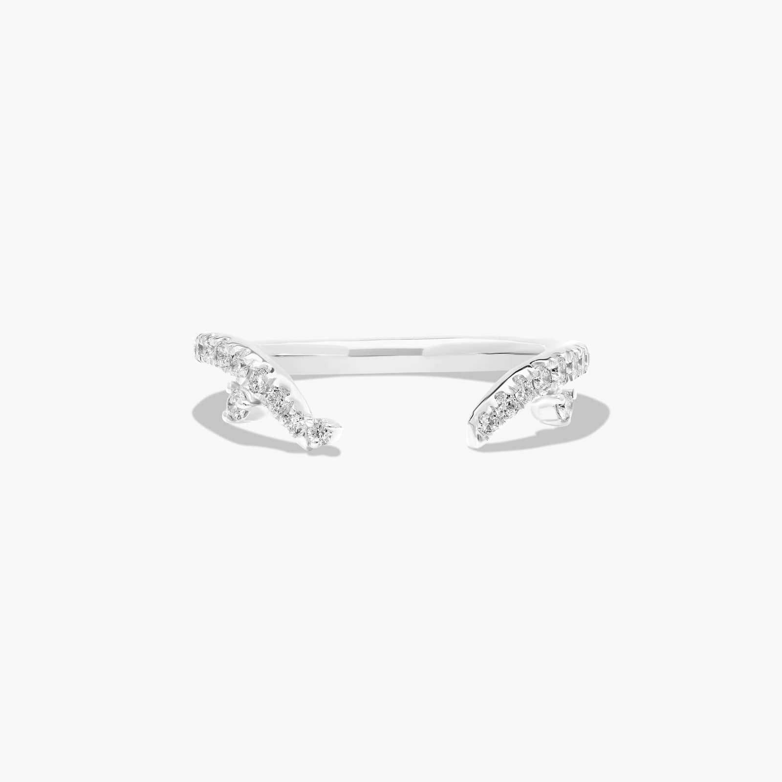 Blossom Tree Diamond Wedding Ring In 14K White Gold (1.80mm)