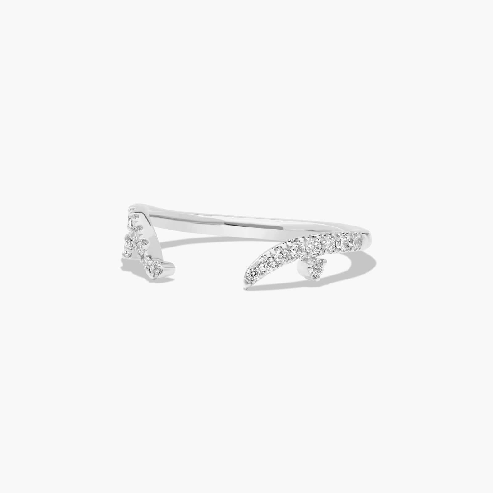 Blossom Tree Diamond Wedding Ring In 14K White Gold (1.80mm)