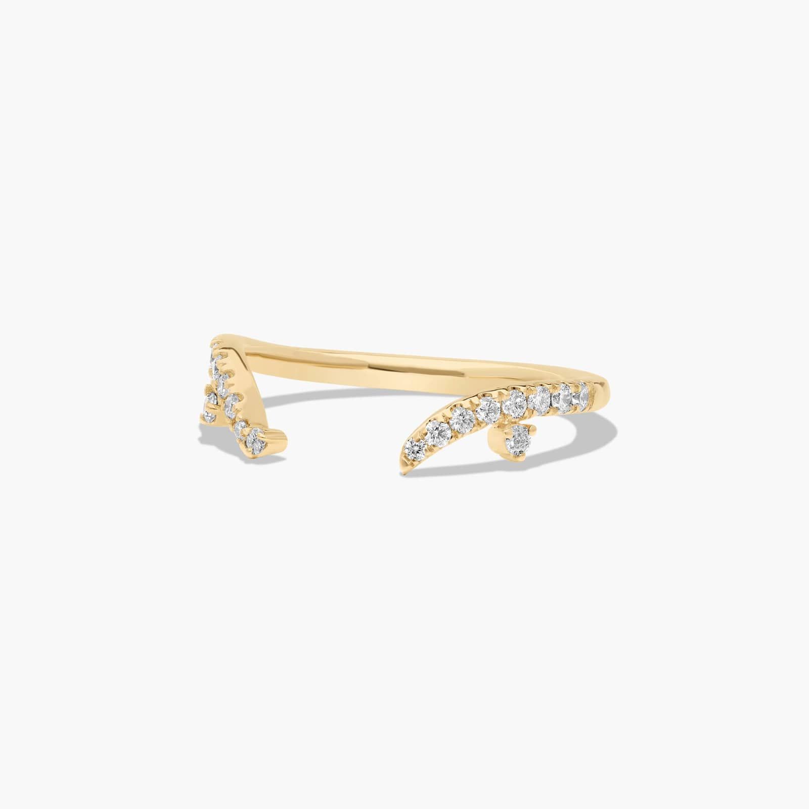 Blossom Tree Diamond Wedding Ring In 14K Yellow Gold (1.80mm)