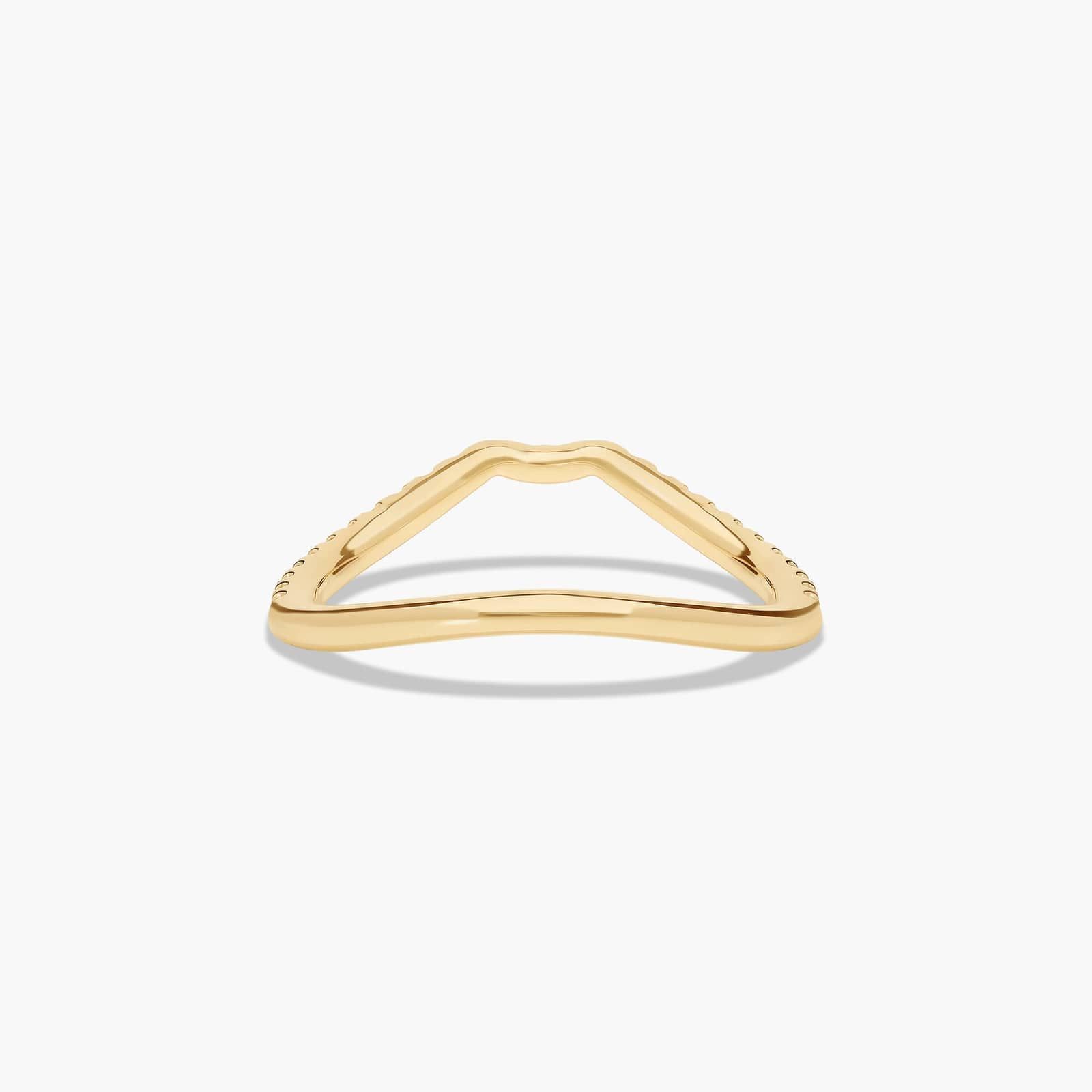 Cascade Diamond Wedding Ring In 18K Yellow Gold (1.50mm)