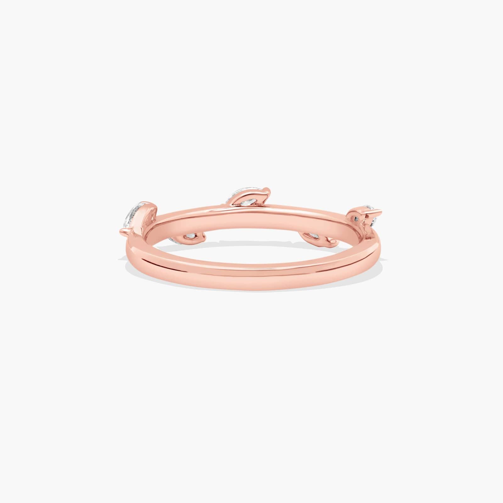 Whisper Diamond Wedding Ring In 14K Rose Gold (2.00mm)