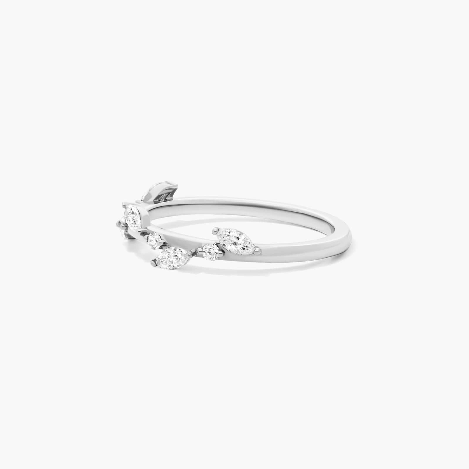 Whisper Diamond Wedding Ring In 18K White Gold (2.00mm)