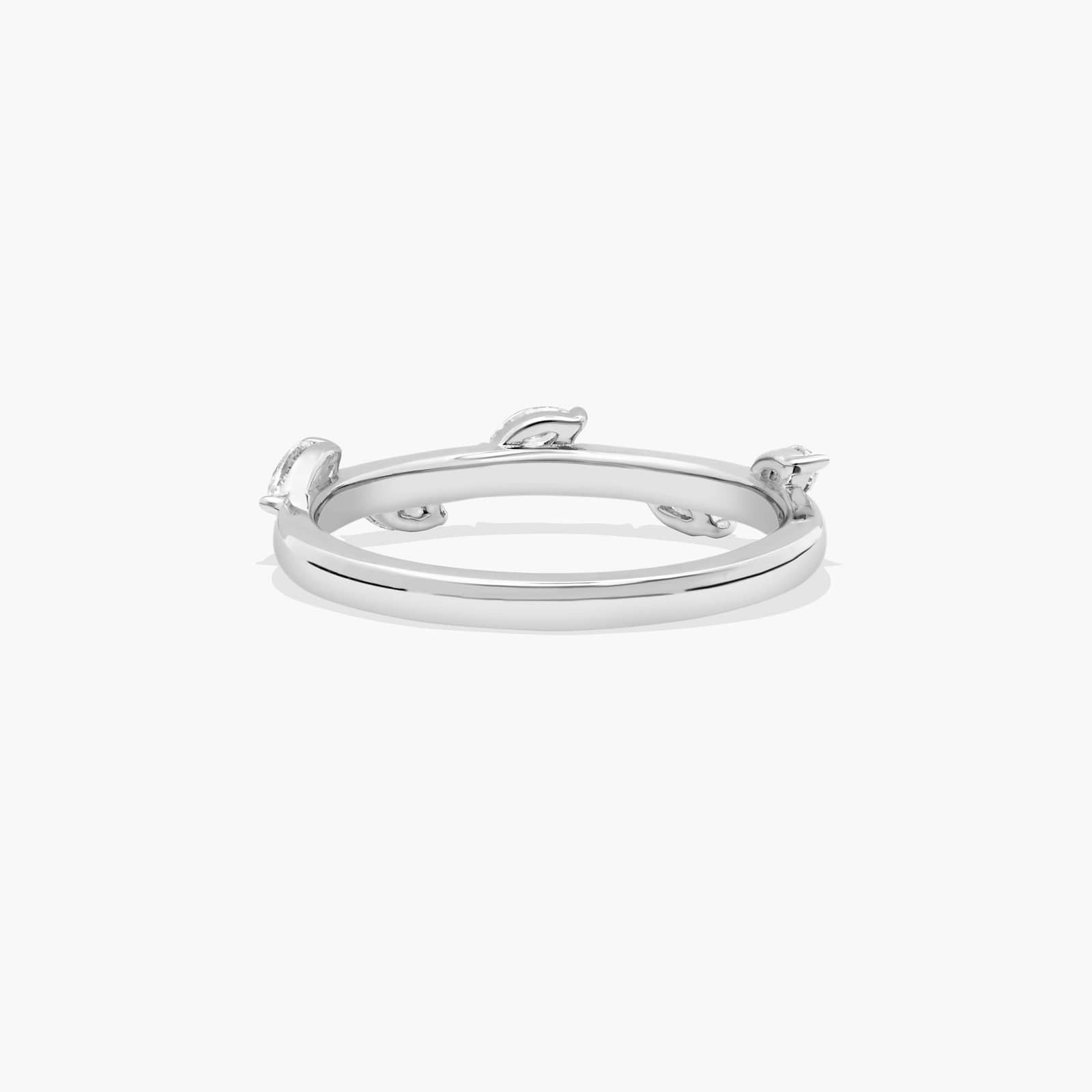 Whisper Diamond Wedding Ring In 18K White Gold (2.00mm)