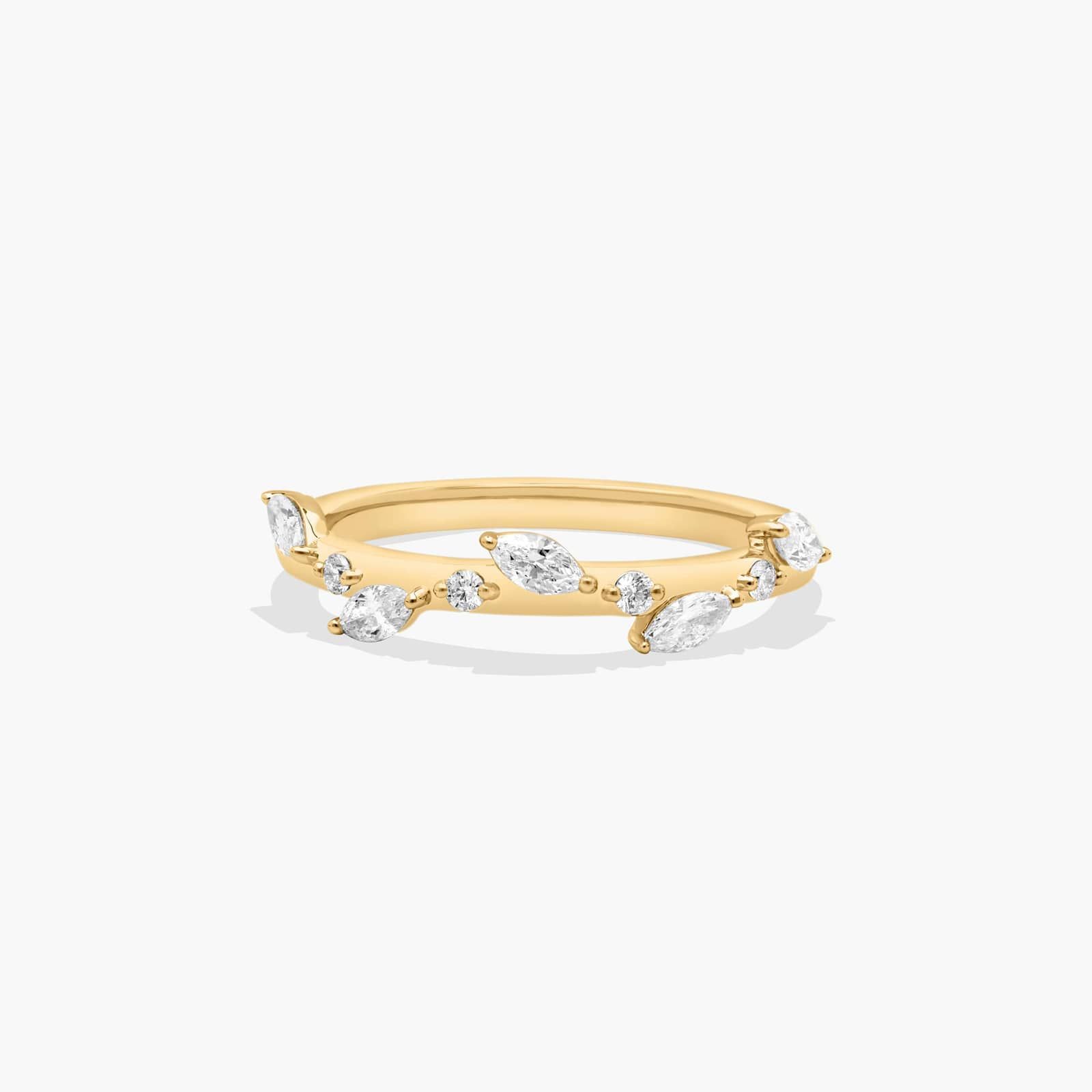 Whisper Diamond Wedding Ring In 14K Yellow Gold (2.00mm)