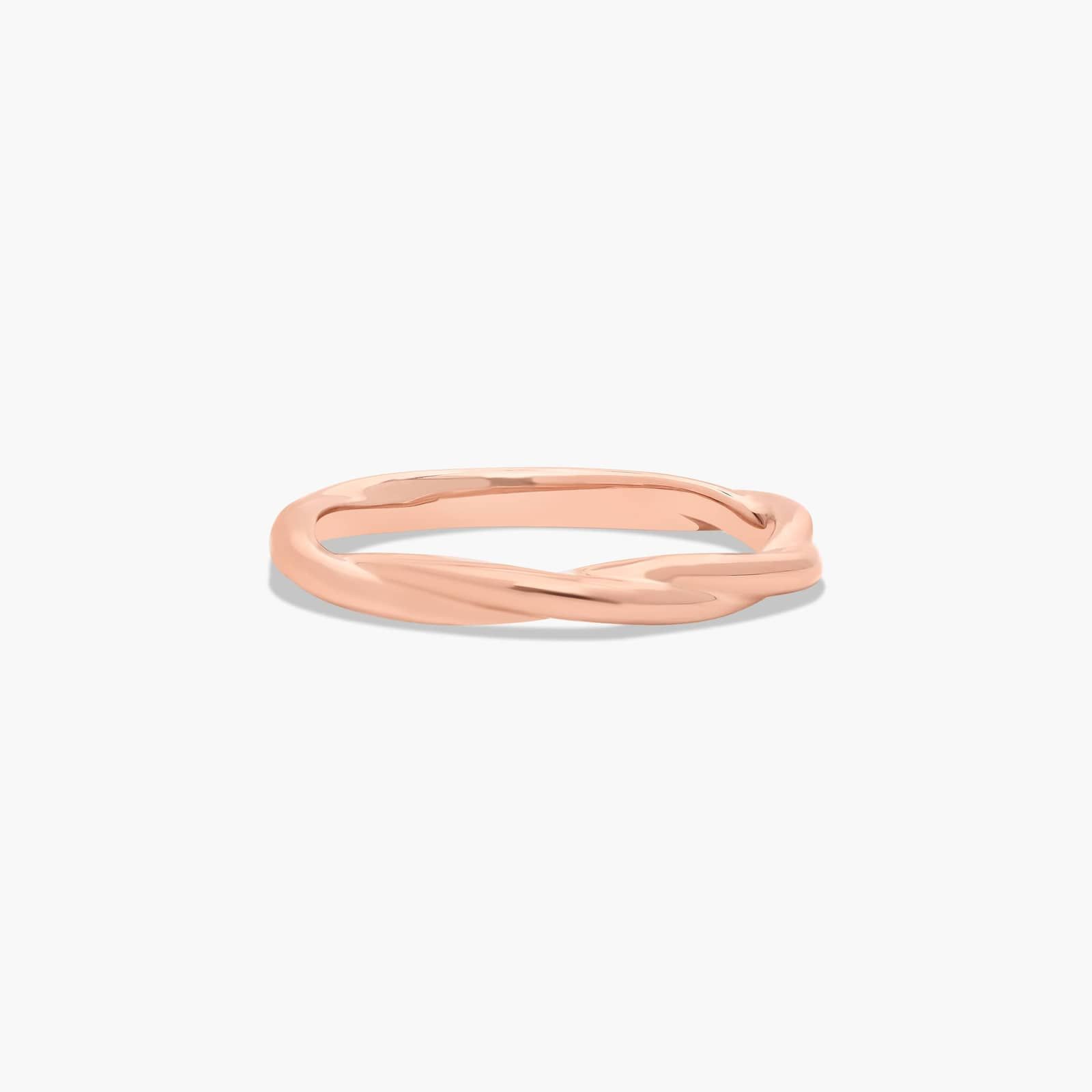 Rope Wedding Ring In 14K Rose Gold (2.00mm)