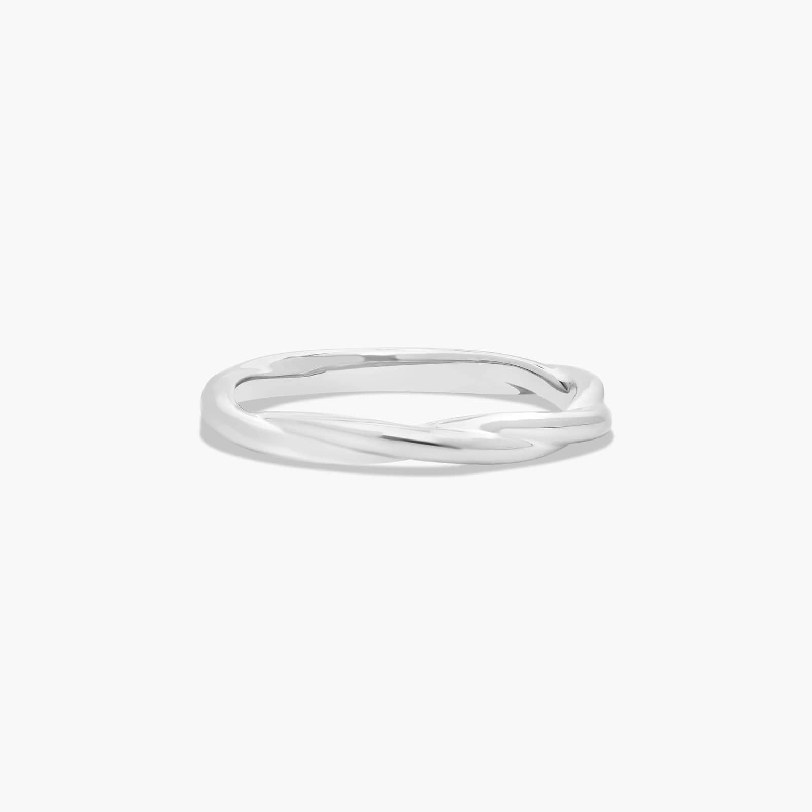 Rope Wedding Ring In 14K White Gold (2.00mm)