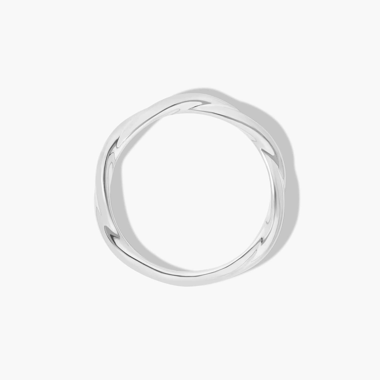 Rope Wedding Ring In 14K White Gold (2.00mm)