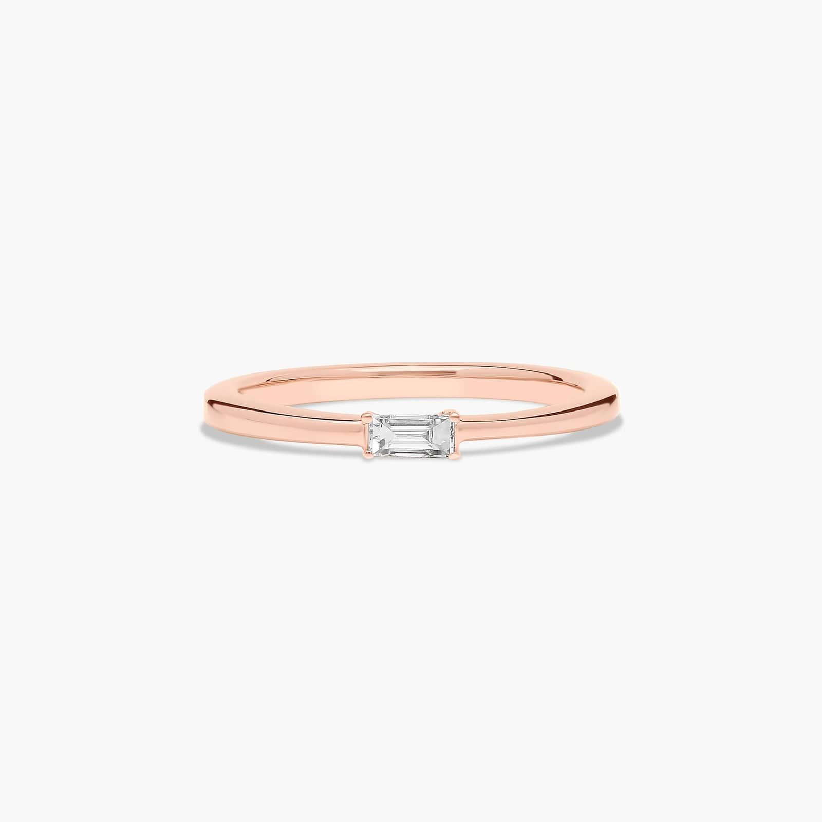 Simplistic Diamond Wedding Ring In 14K Rose Gold (1.50mm)