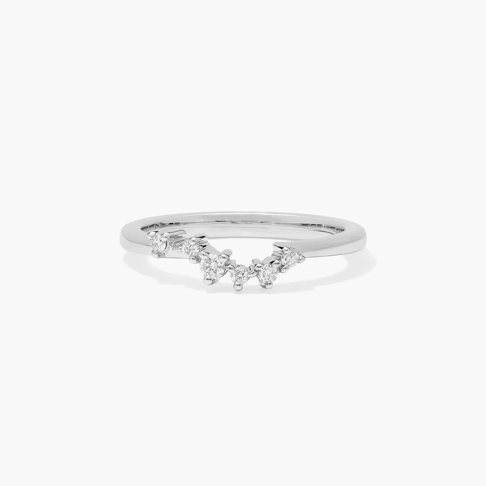 Constellation Diamond Wedding Ring In 14K White Gold (2.00mm)
