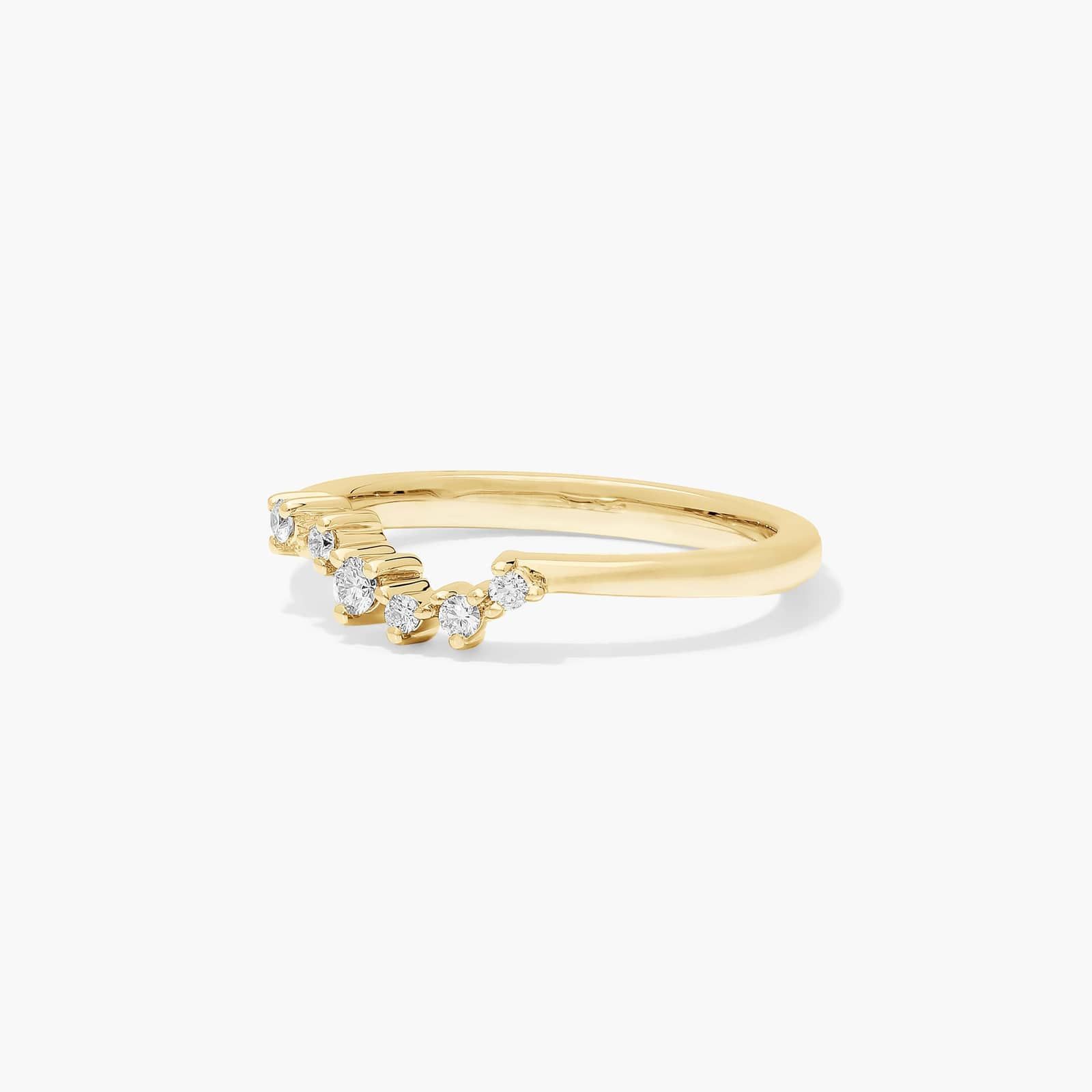 Constellation Diamond Wedding Ring In 14K Yellow Gold (2.00mm)