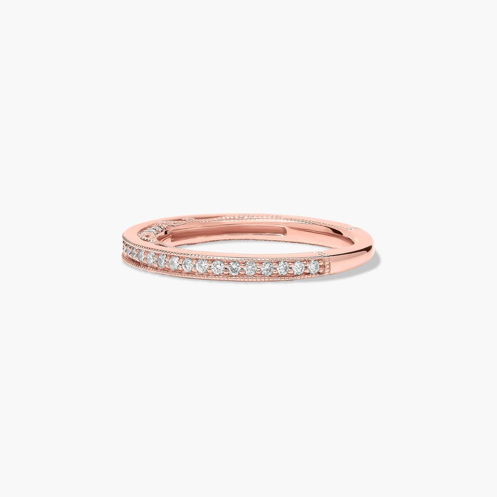 Enchanted Scroll Wedding Ring In 14K Rose Gold (2.00mm)