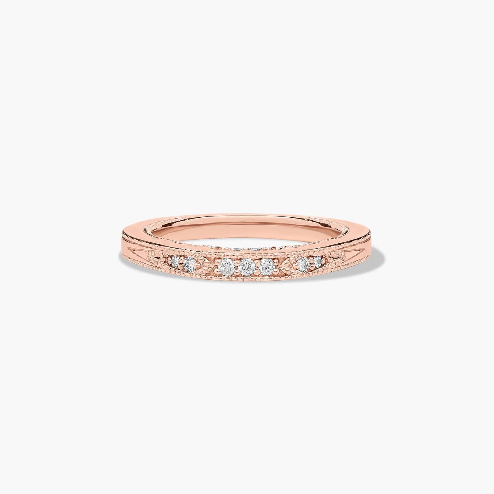 Paisley Surprise Wedding Ring In 14K Rose Gold (1.50mm)