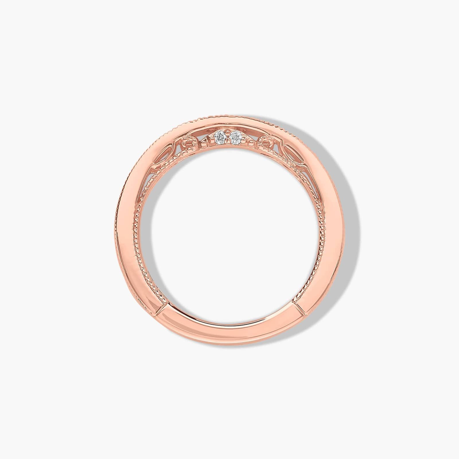 Paisley Surprise Wedding Ring In 14K Rose Gold (1.50mm)