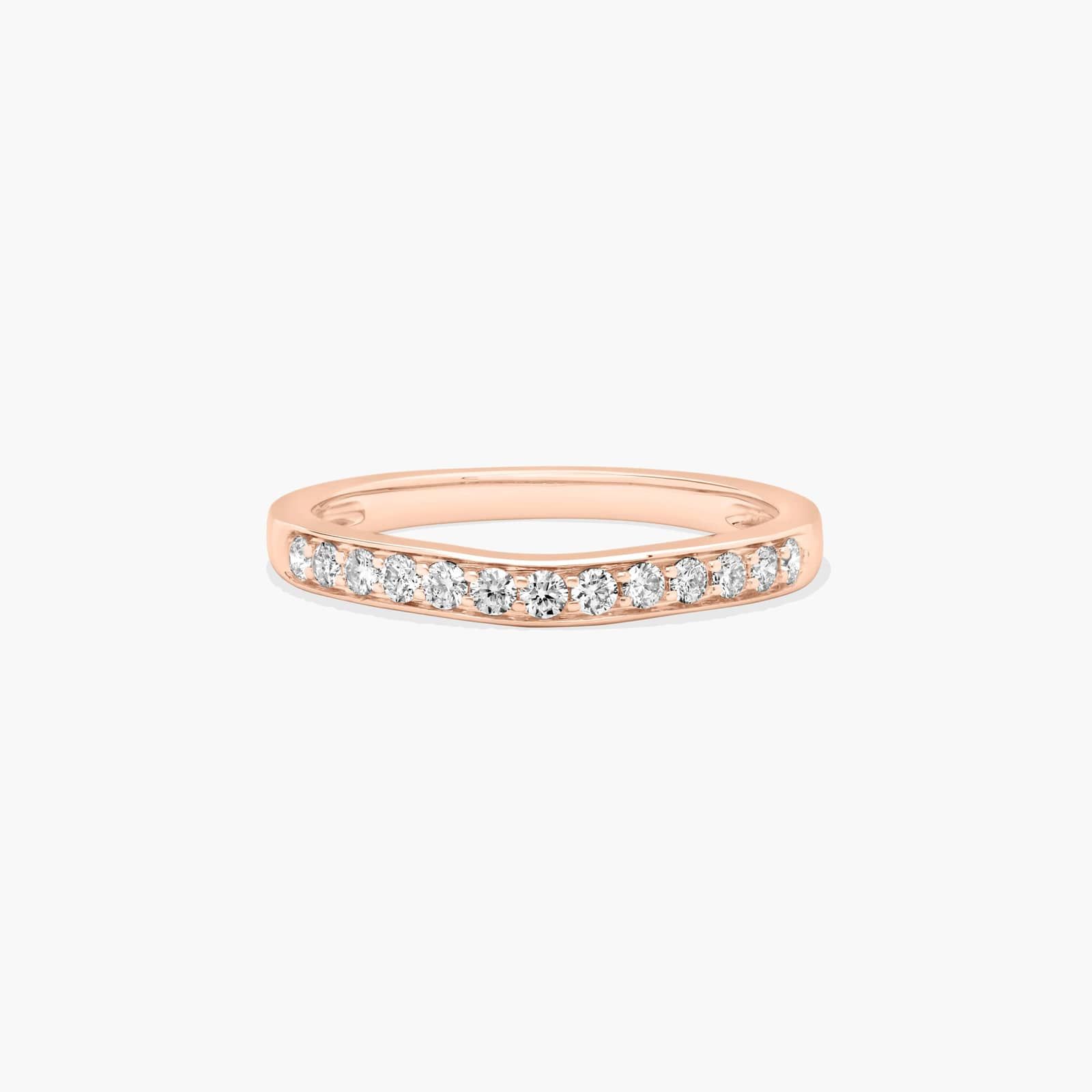 Floral Wedding Ring In 14K Rose Gold (2.00mm)