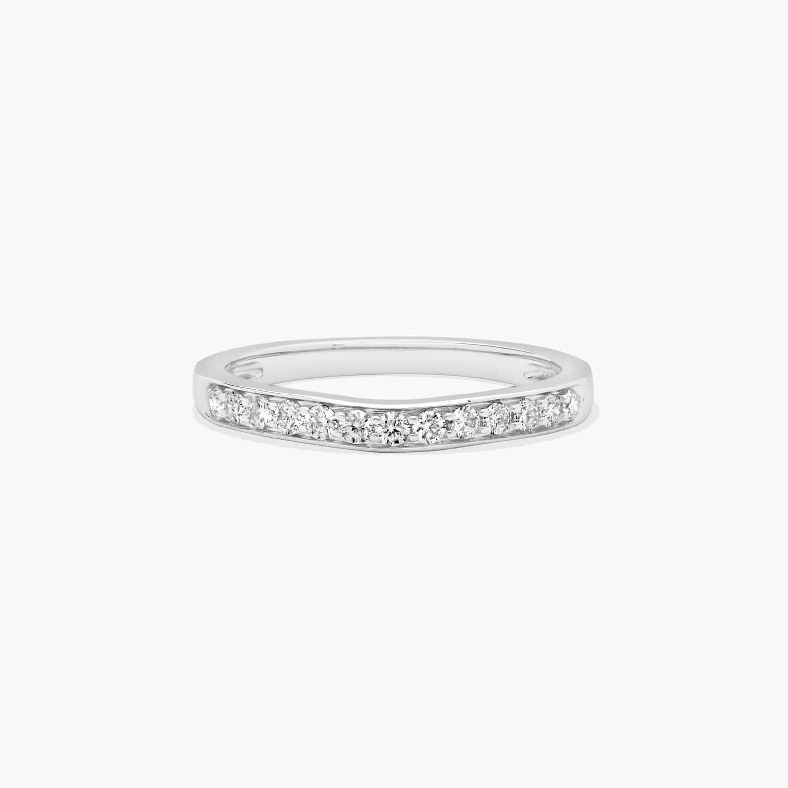 Floral Wedding Ring In 14K White Gold (2.00mm)