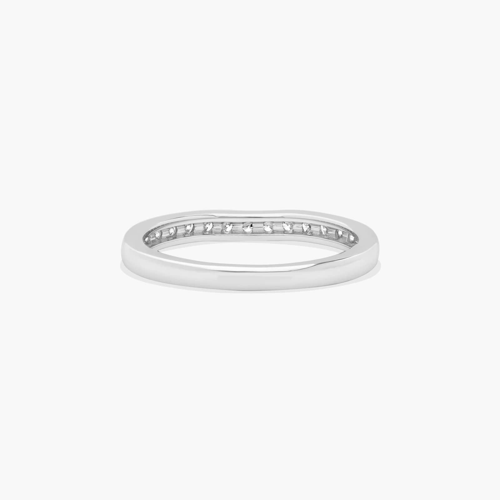 Floral Wedding Ring In 14K White Gold (2.00mm)