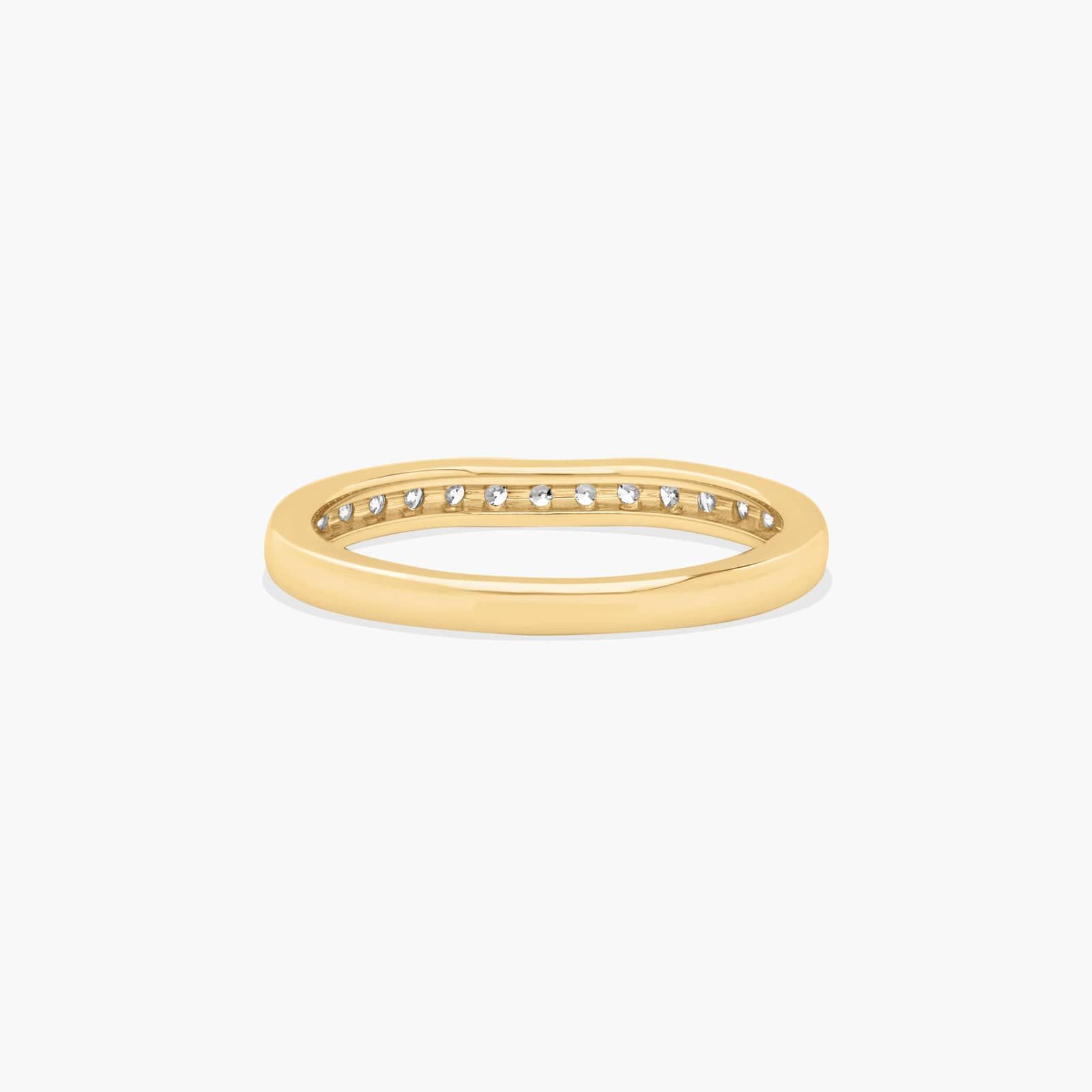 Floral Wedding Ring In 18K Yellow Gold (2.00mm)