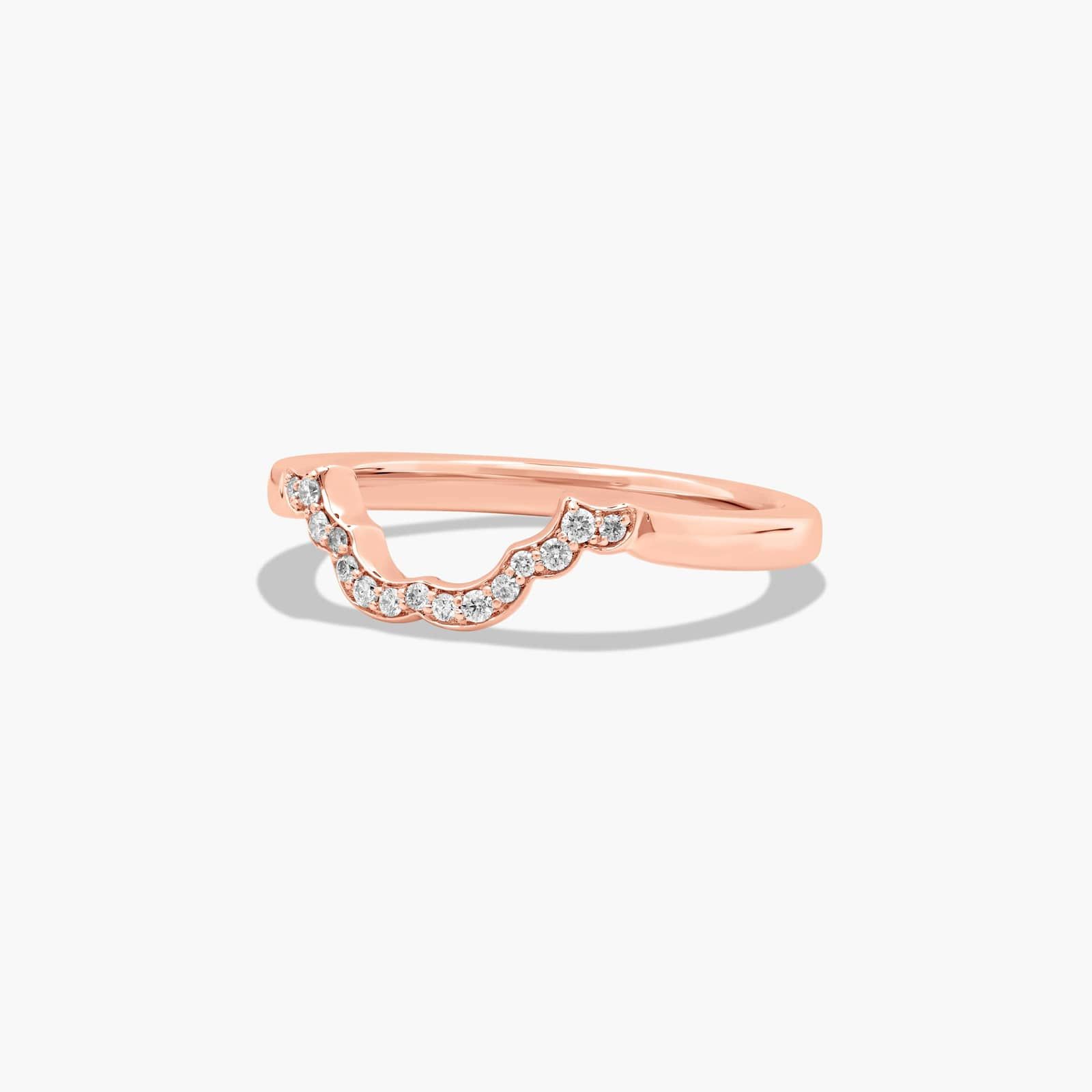 Halo Wedding Ring With Marquise Cut Diamonds In 14K Rose Gold (2.00mm)