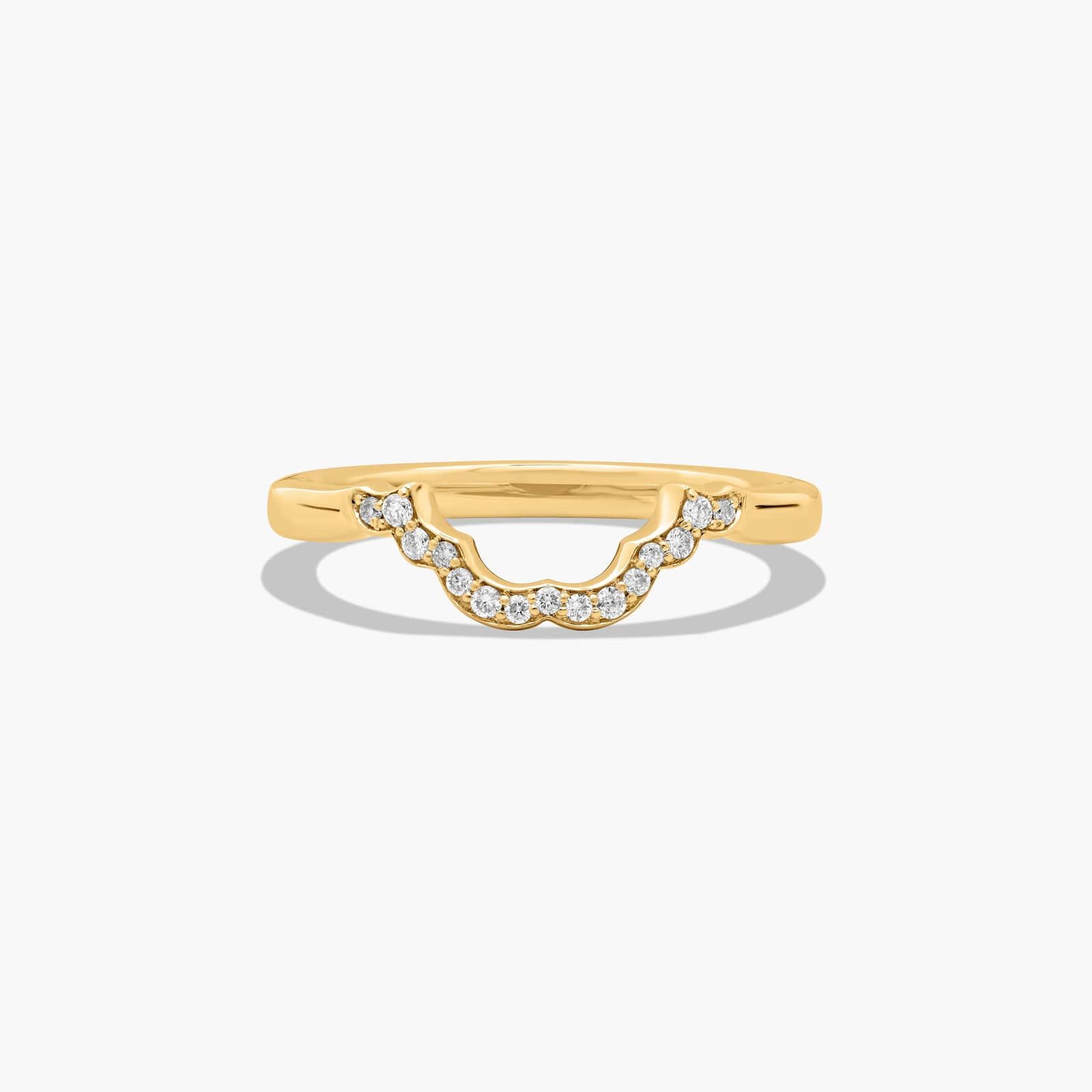 Halo Wedding Ring With Marquise Cut Diamonds In 14K Yellow Gold (2.00mm)