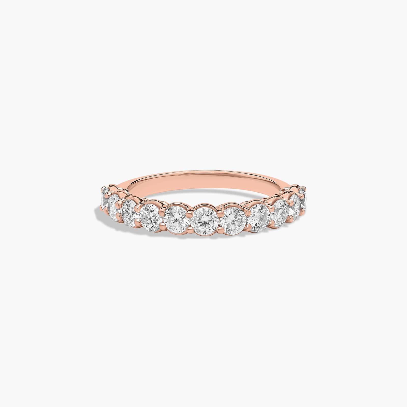 Prong Set Wedding Ring With 1 CTW Diamonds In 14K Rose Gold (2.00mm)