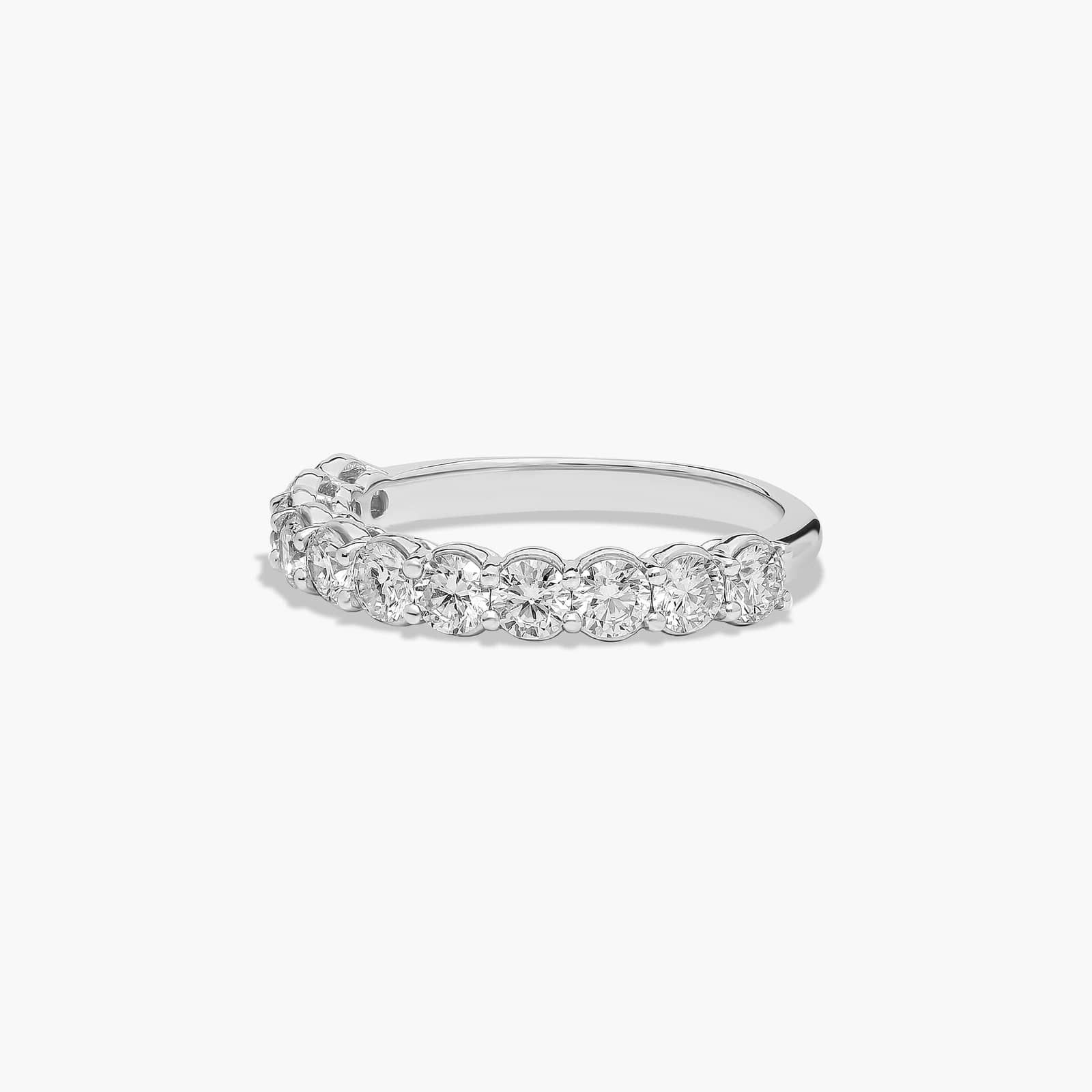 Prong Set Wedding Ring With 1 CTW Diamonds In 18K White Gold (2.00mm)