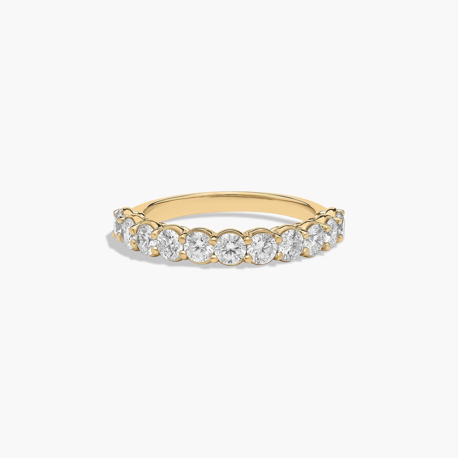 Prong Set Wedding Ring With 1 CTW Diamonds In 14K Yellow Gold (2.00mm)