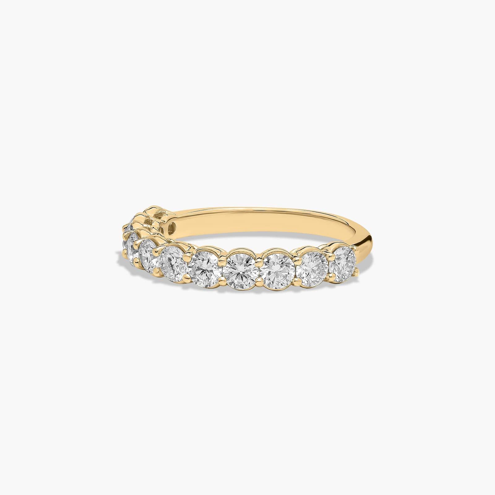 Prong Set Wedding Ring With 1 CTW Diamonds In 14K Yellow Gold (2.00mm)