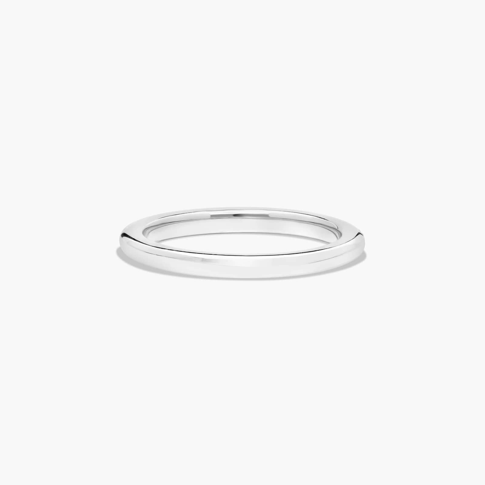Twisted Pavé Diamond Wedding Ring In 14K White Gold (2.00mm)