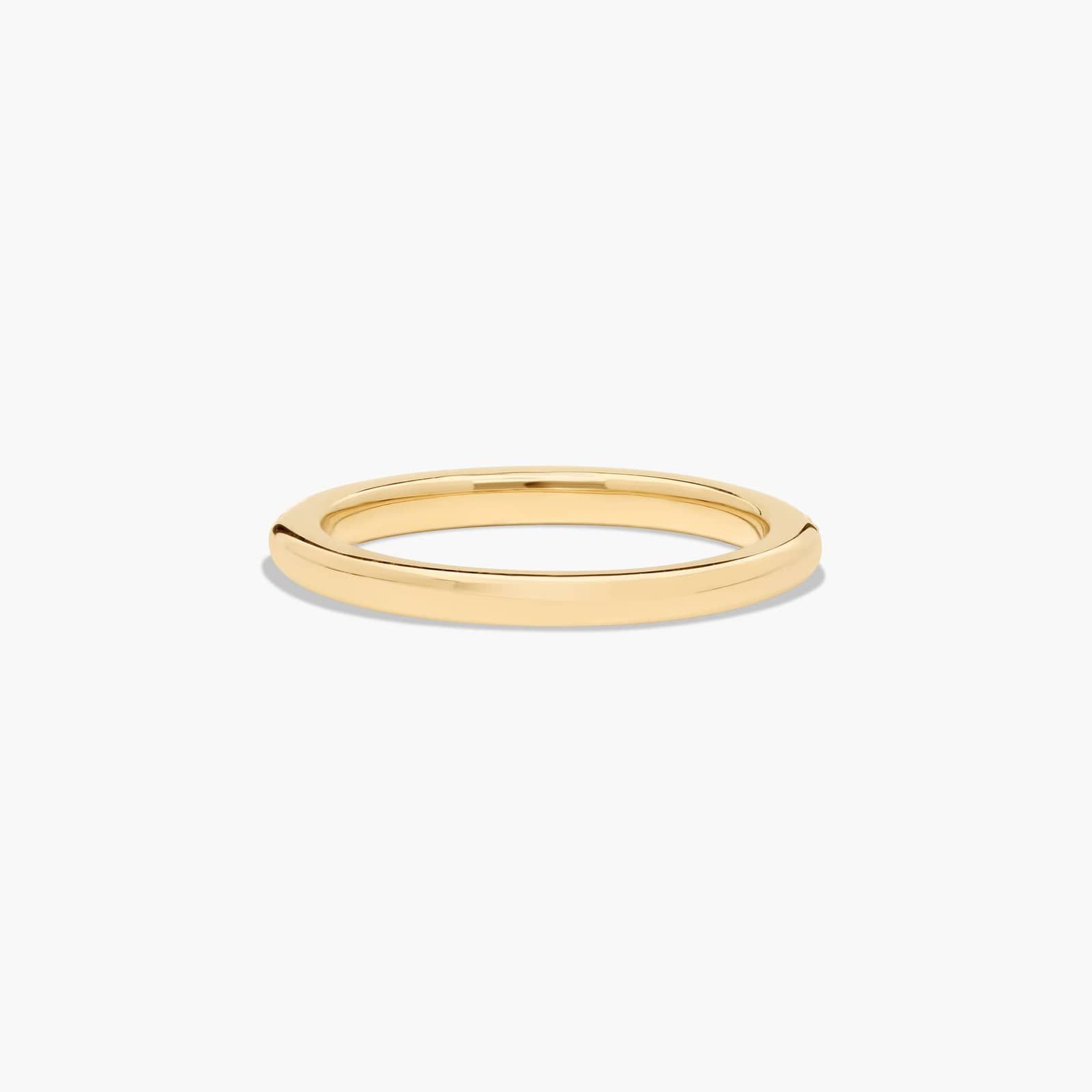 Twisted Pavé Diamond Wedding Ring In 18K Yellow Gold (2.00mm)