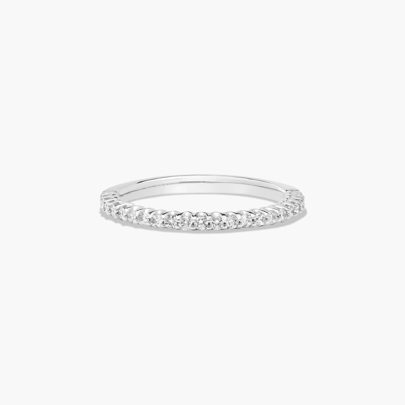 Endearing Love Grande Halo Wedding Ring In 18K White Gold (1.50mm)