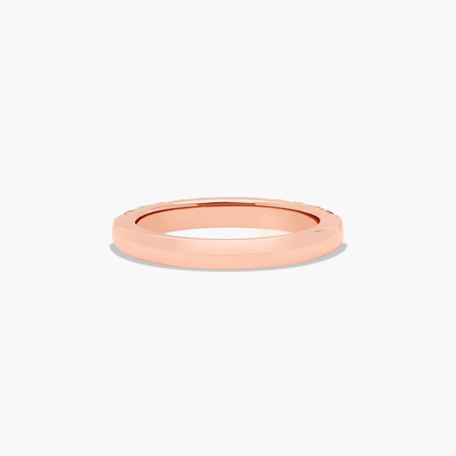 Butterfly Prong Wedding Ring With 0.5 CTW Diamonds In 14K Rose Gold (2.50mm)