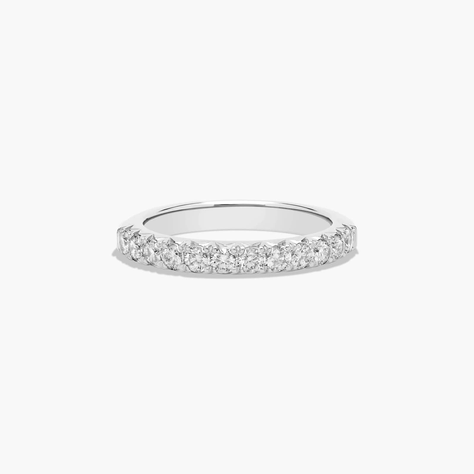Butterfly Prong Wedding Ring With 0.5 CTW Diamonds In 14K White Gold (2.50mm)