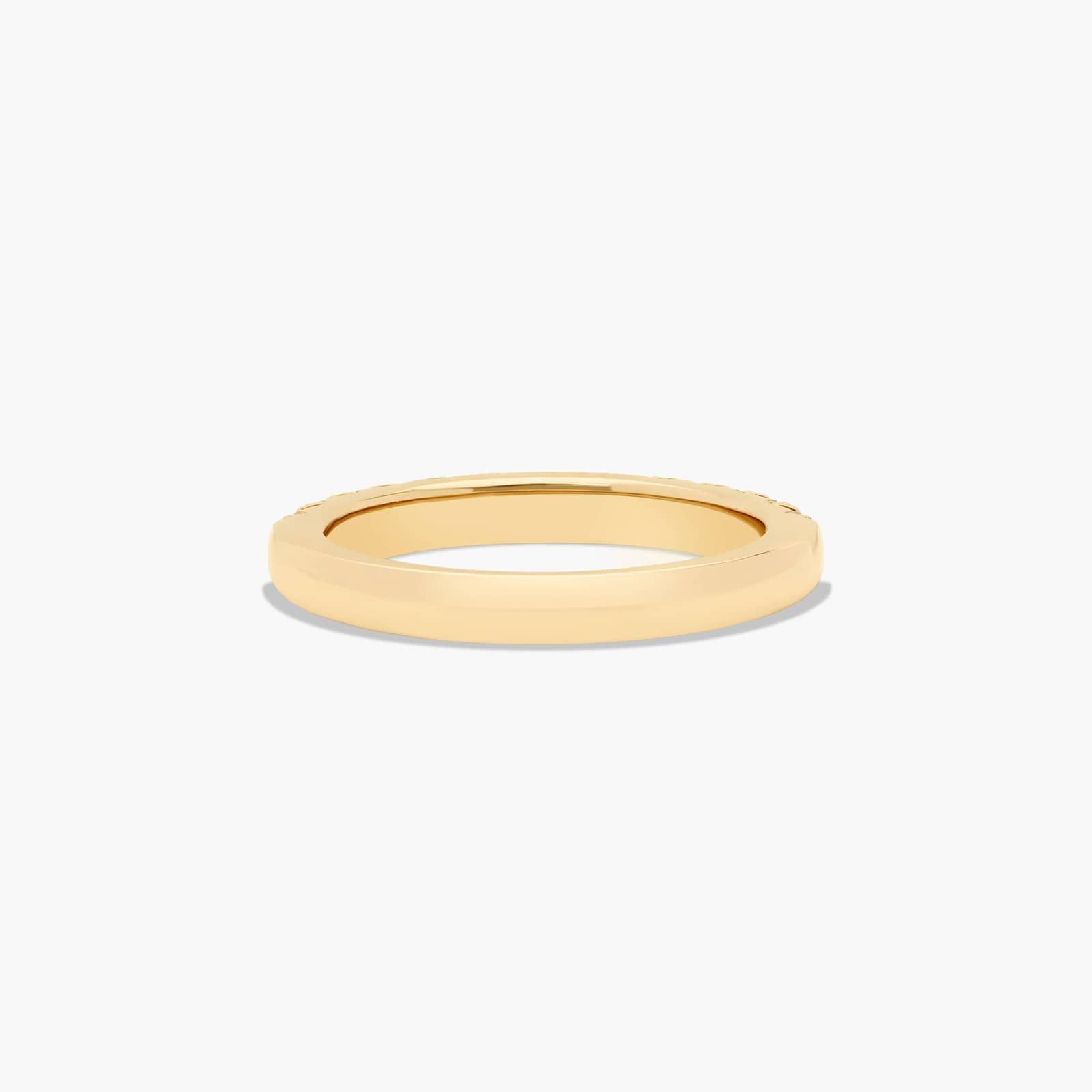 Butterfly Prong Wedding Ring With 0.5 CTW Diamonds In 14K Yellow Gold (2.50mm)