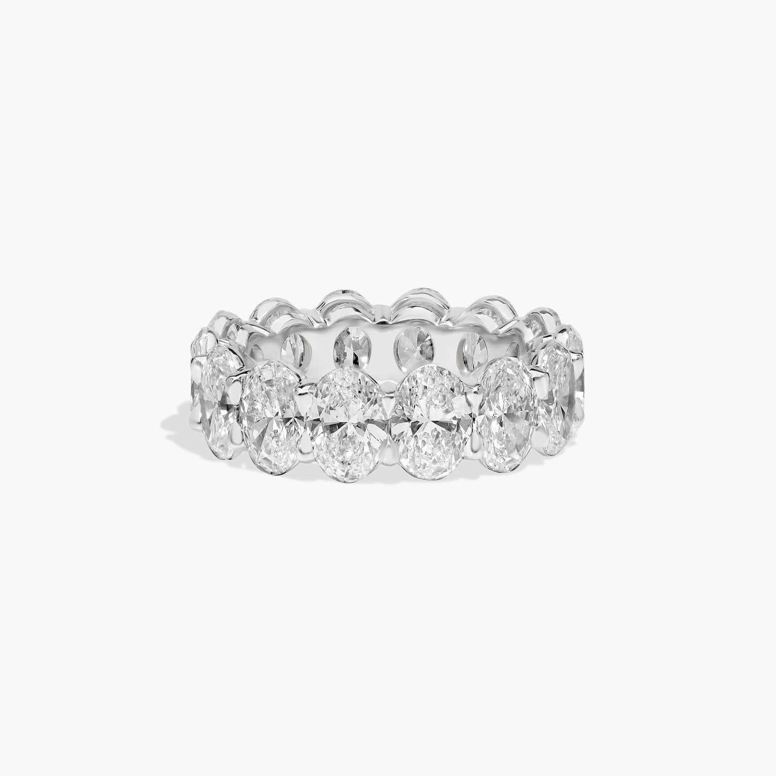 Oval Cut Eternity Ring in Platinum (7 ct. tw.)
