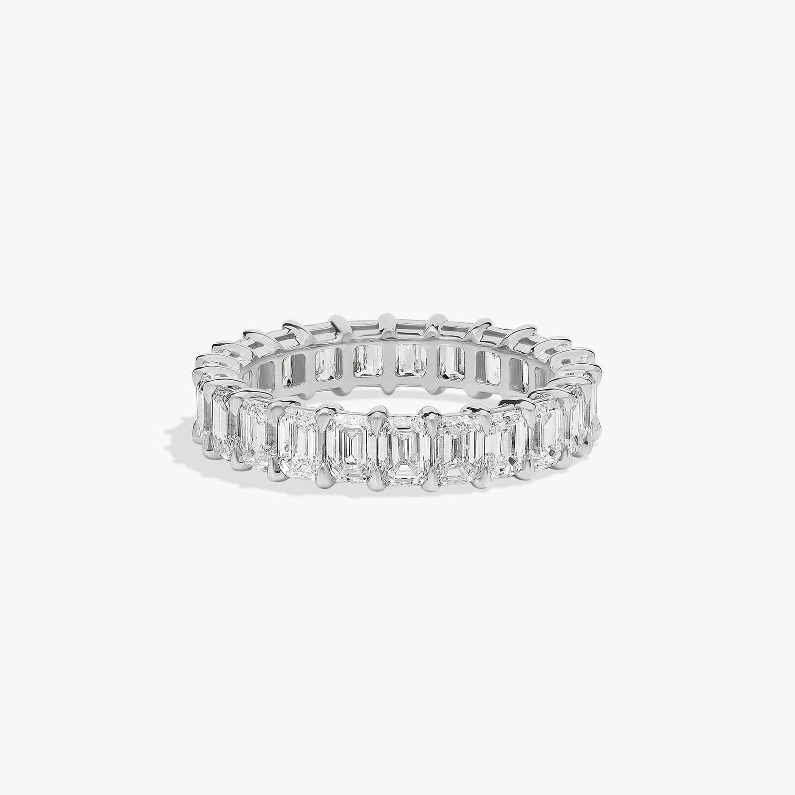 Emerald Cut Eternity Ring in Platinum (3 ct. tw.)