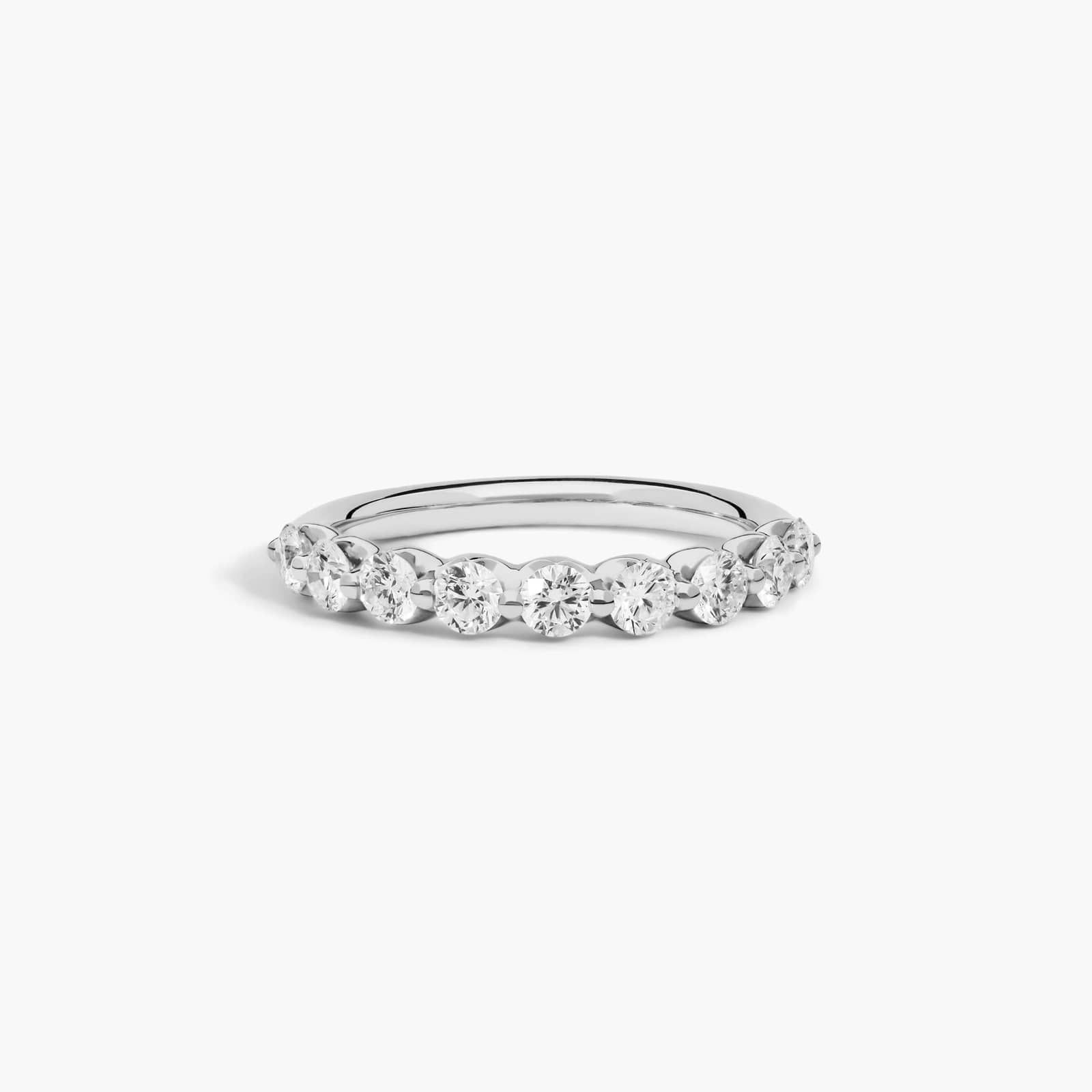 Floating Diamond Wedding Ring in Platinum (1 ct. tw.)