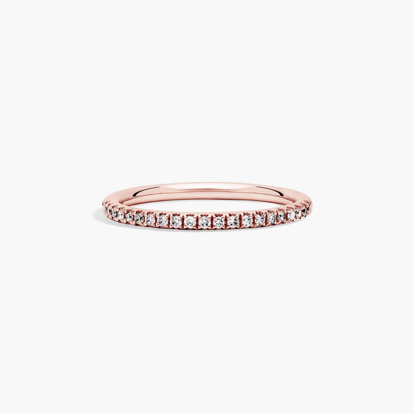 Riviera Pavé Diamond Ring in 14k Rose Gold (1/2 ct. tw.)