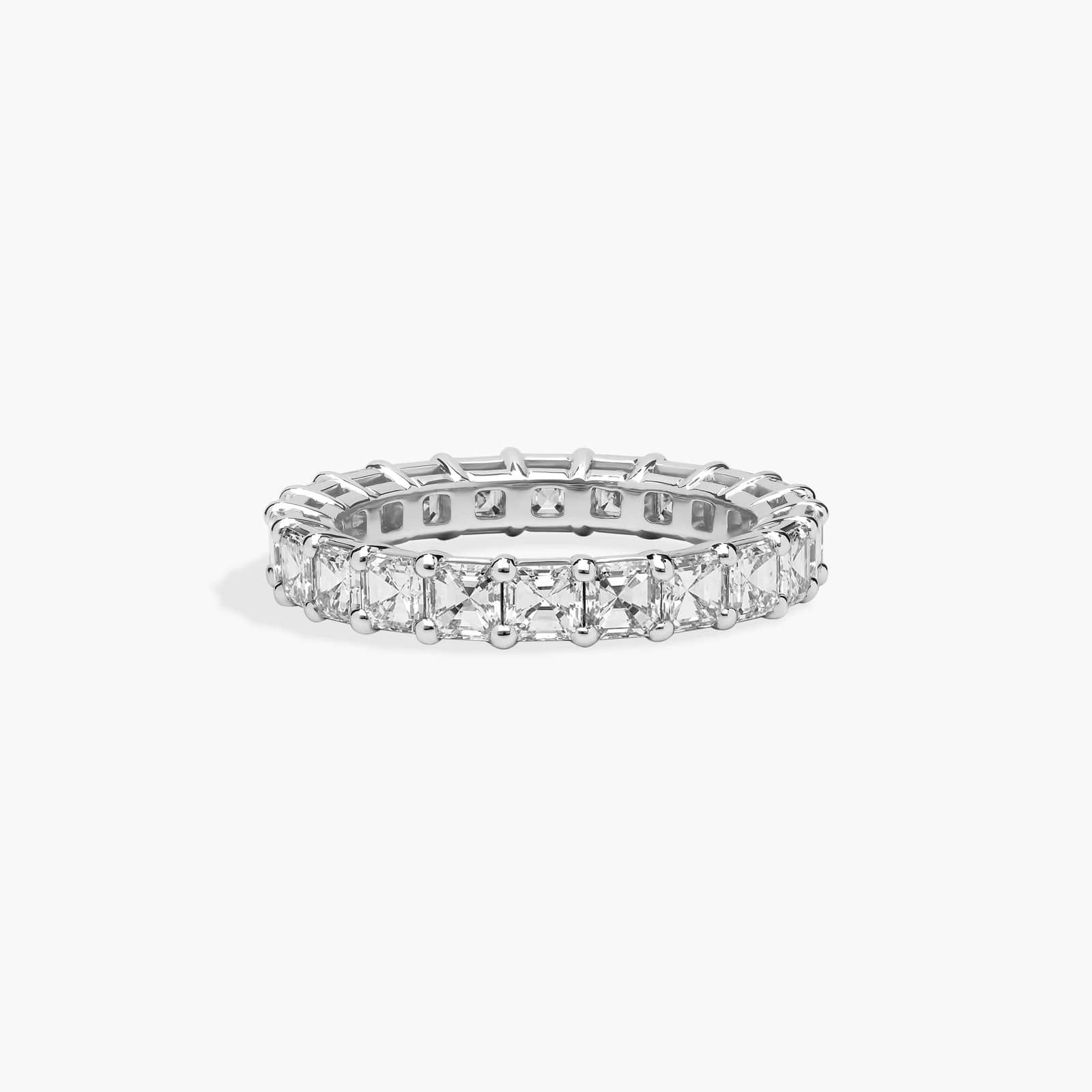 Asscher Cut Eternity Ring in Platinum (3 ct. tw.)
