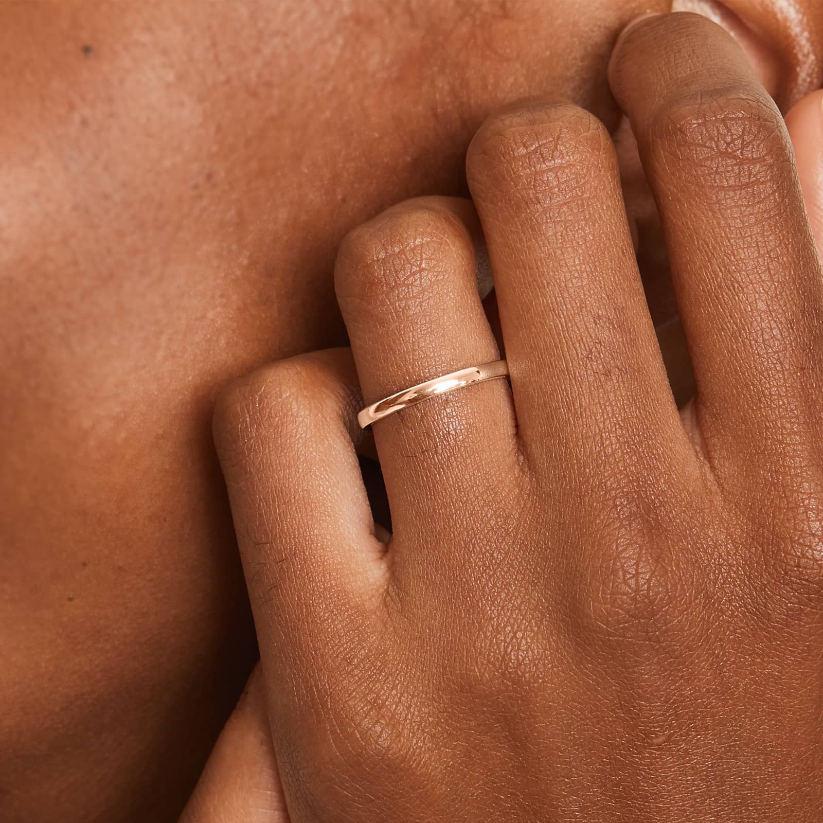 Comfort Fit Wedding Ring In 14K Rose Gold (2.00mm)