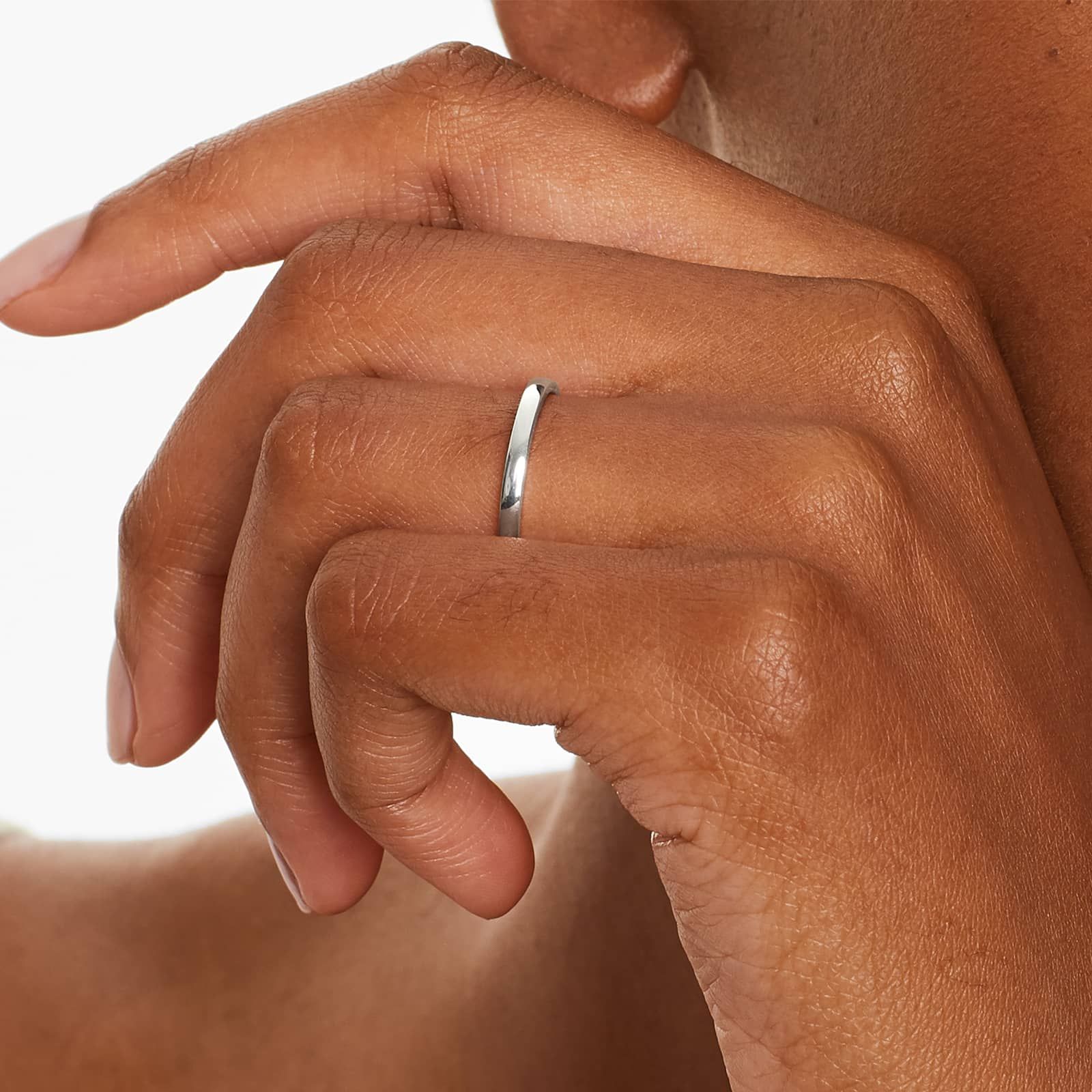 Comfort Fit Wedding Ring In Platinum (2.00mm)