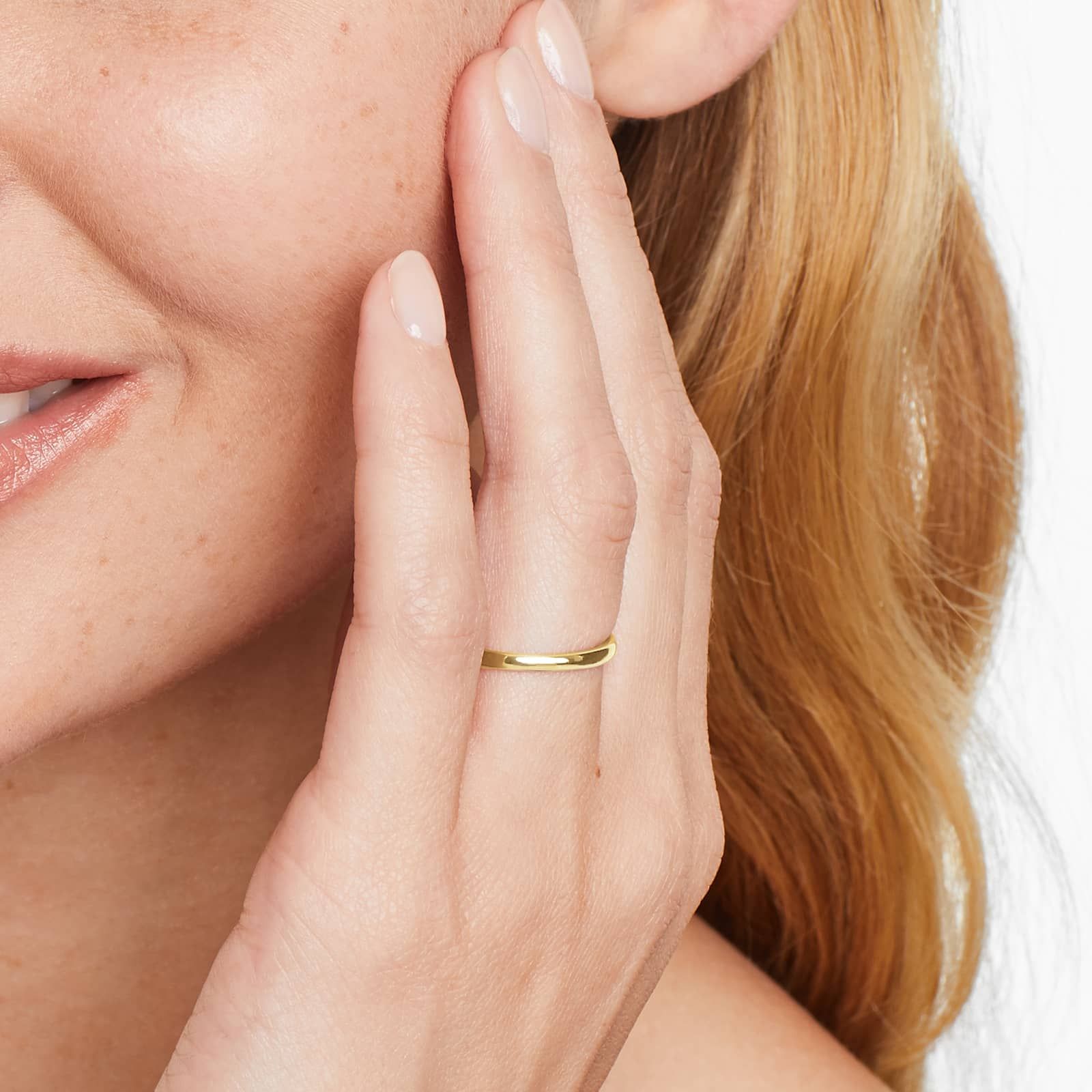 Wedding Ring In 14K Yellow Gold (2.00mm)