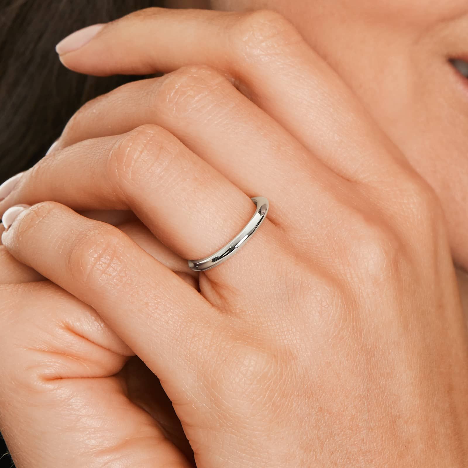 Wedding Ring In 14K White Gold (2.00mm)